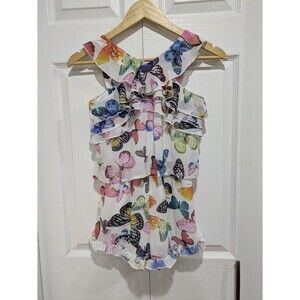 Hannah Banana Girls' Butterfly Romper - Size 7